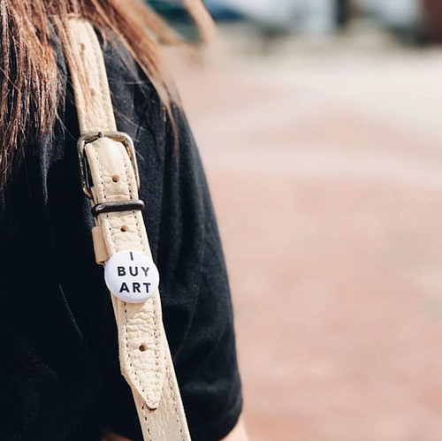 I BUY ART Button (Single)